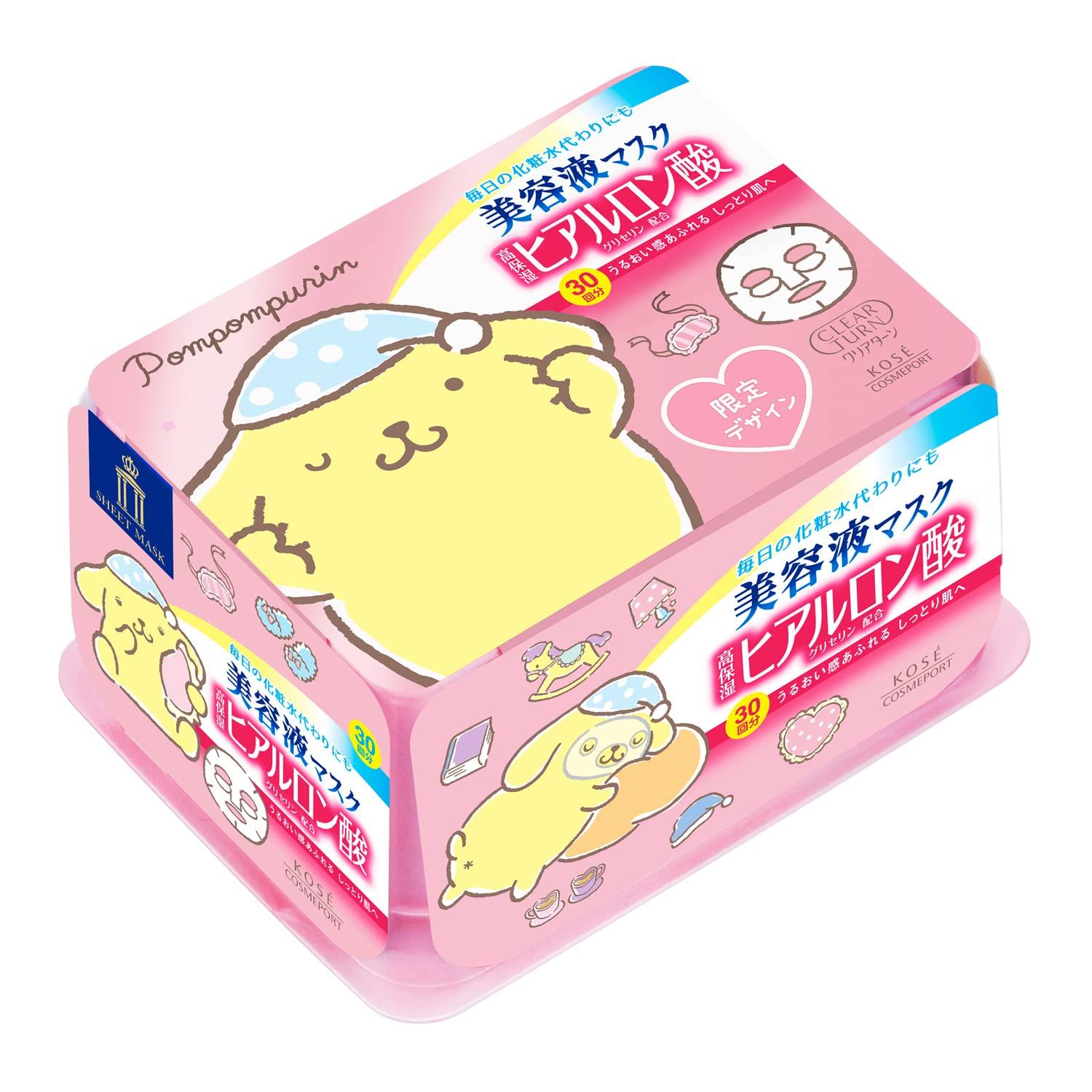 KOSE Clear Turn Essence Mask Hyaluronic Acid Sanrio Design Package Face Mask Large Capacity Type білий
KOSE Clear Turn Essence Mask Hyaluronic Acid Sanrio Design Package Face Mask Large Capacity Type білий