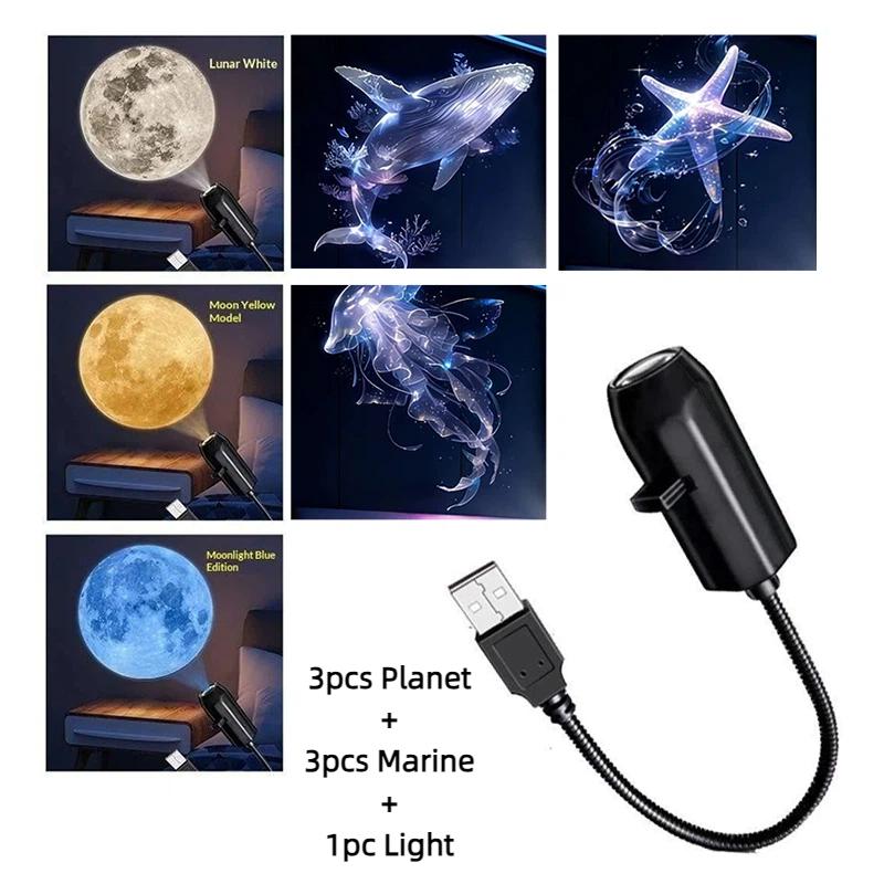 LED USB Projector Light 6/9pcs Projection Patterns- Adjustable Star Galaxy Planet Butterfly Jellyfish Starfish Night Light Gift
LED USB Projector Light 6/9pcs Projection Patterns- Adjustable Star Galaxy Planet Butterfly Jellyfish Starfish Night Light Gift