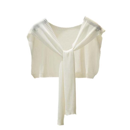 Candy Color Lace-up Ribbed Trim Knitting Shawl Women Summer Sunscreen Ultra-thin Fake Collar Cape белый
Candy Color Lace-up Ribbed Trim Knitting Shawl Women Summer Sunscreen Ultra-thin Fake Collar Cape белый