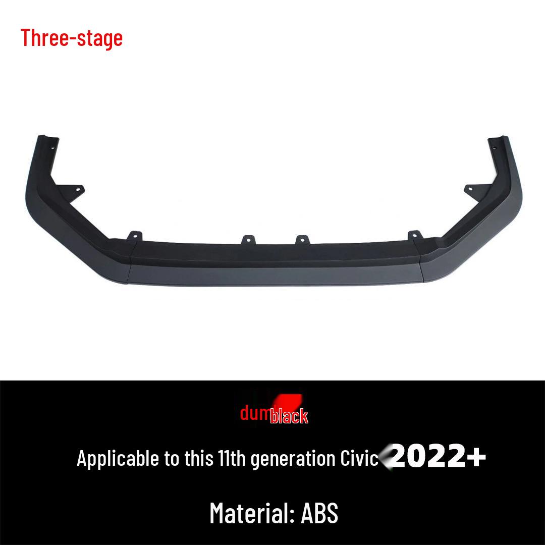 Suitable for 11th Gen Civic: No-Drill, Anti-Scratch Front Lip with Three-Section Frameless Design.
Suitable for 11th Gen Civic: No-Drill, Anti-Scratch Front Lip with Three-Section Frameless Design.