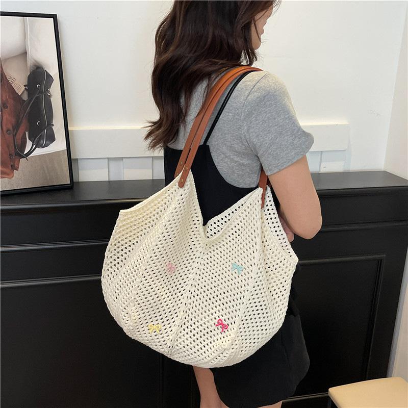 Sweet Bow Women s Vacati Beach Tote Handbags Casual Knitted Ladies Portable Shoulder Bags Cute Bowknot Female Shopping Bag бежевый
Sweet Bow Women s Vacati Beach Tote Handbags Casual Knitted Ladies Portable Shoulder Bags Cute Bowknot Female Shopping Bag бежевый