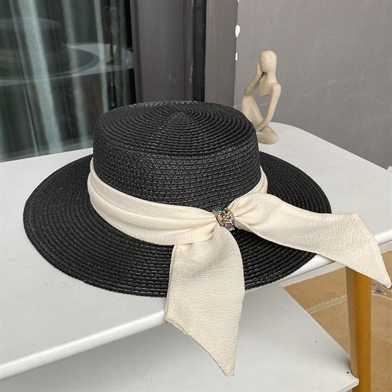 2023 New Sun Fedora Hats Women Men Caps Flat Top Wide Brim Straw Hat Summer Beach Casual White Ribbon Panama Hats for Ladies 56-58(adult size) чорний
2023 New Sun Fedora Hats Women Men Caps Flat Top Wide Brim Straw Hat Summer Beach Casual White Ribbon Panama Hats for Ladies 56-58(adult size) чорний