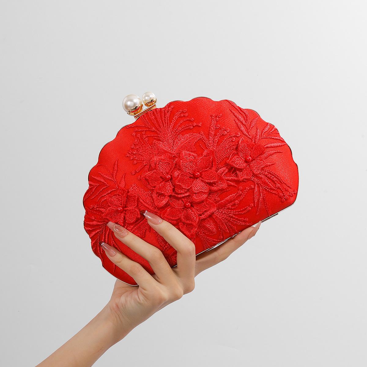 Shell Shape Evening Bags New Fashion White Embroidered Lace Clutches Vacation Crossbody Chain Bag Wedding Party Handbag Purse 18x15x3cm червоний
Shell Shape Evening Bags New Fashion White Embroidered Lace Clutches Vacation Crossbody Chain Bag Wedding Party Handbag Purse 18x15x3cm червоний