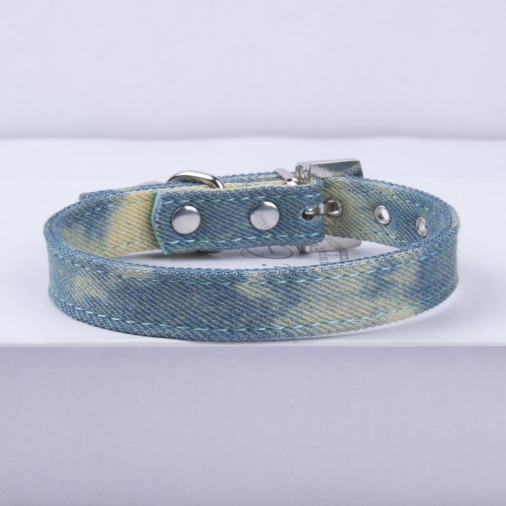 Denim Dog Collar-Adjustable for medium,Small Dogs & Cats,with Rhinestone-Encrusted Buckle&Bell,Stylish Denim Pet Collar for Pets XS(old)
Denim Dog Collar-Adjustable for medium,Small Dogs & Cats,with Rhinestone-Encrusted Buckle&Bell,Stylish Denim Pet Collar for Pets XS(old)