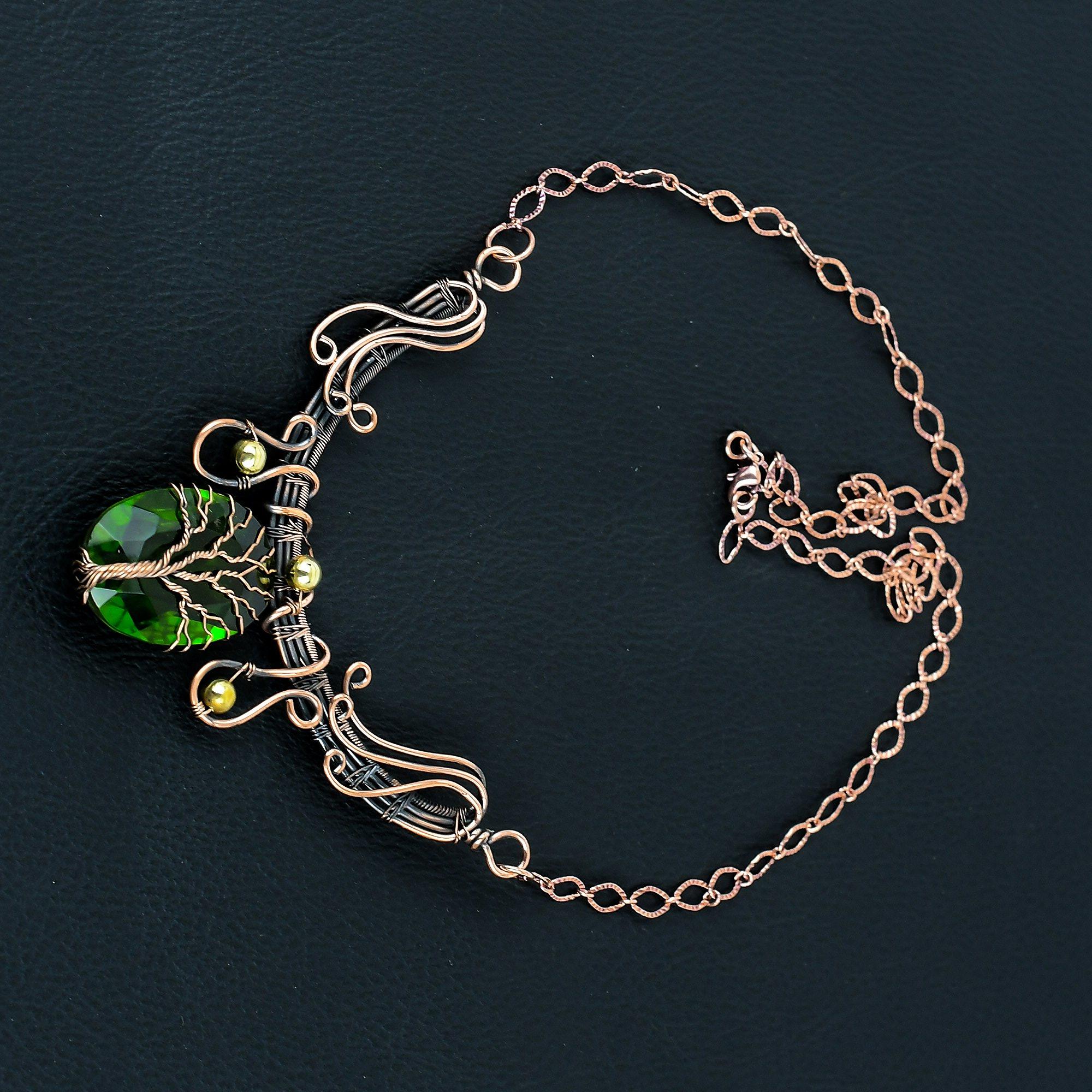 Привлекательный драгоценный камень перидот ручной работы из чистой медной проволоки, ювелирное ожерелье для женщин 18 Inches зелёный
Привлекательный драгоценный камень перидот ручной работы из чистой медной проволоки, ювелирное ожерелье для женщин 18 Inches зелёный