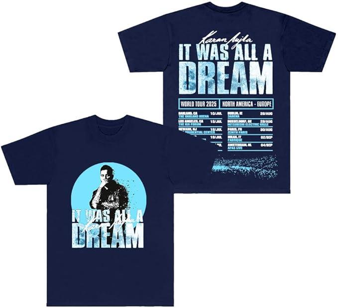 Karan Aujla It was All A Dream World Tour 2025 TShirts Crewneck Short Sleeve Women Unisex Fashion Streetwear Tee S
Karan Aujla It was All A Dream World Tour 2025 TShirts Crewneck Short Sleeve Women Unisex Fashion Streetwear Tee S