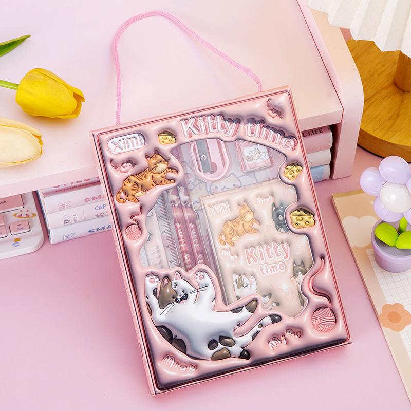 6 Наборов Милых Канцелярских и Учебных Принадлежностей, Включая Карандаши, Точилки, Ластики, Линейку и Блокноты One Size розовый
6 Наборов Милых Канцелярских и Учебных Принадлежностей, Включая Карандаши, Точилки, Ластики, Линейку и Блокноты One Size розовый