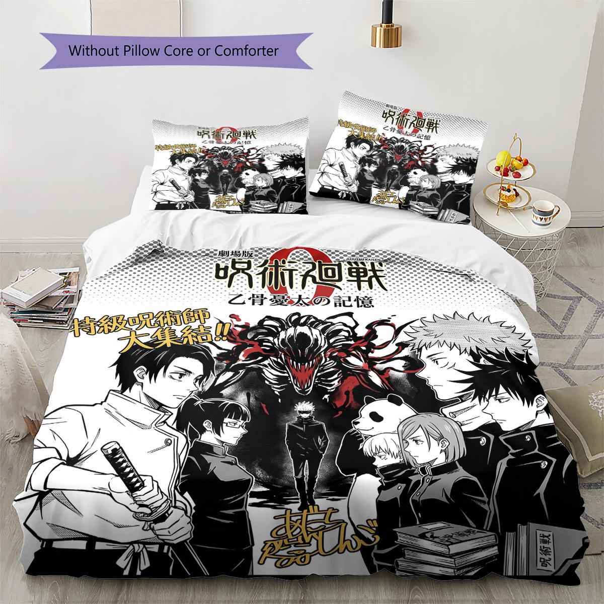 Jujutsu Kaisen Pillowcase & Duvet Cover Set for Home Decor Birthday Gift (1 * duvet cover + 2 * pillowcase, without core) 135x200cm
Jujutsu Kaisen Pillowcase & Duvet Cover Set for Home Decor Birthday Gift (1 * duvet cover + 2 * pillowcase, without core) 135x200cm