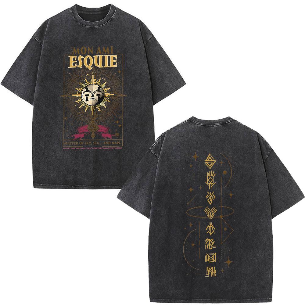 Esquie Clair Obscur Expedition 33 Футболки з вінтажним пранням Подарункова футболка для фанатів гри Чоловічий Жіночий Одяг Модна Футболка з коротким рукавом M
Esquie Clair Obscur Expedition 33 Футболки з вінтажним пранням Подарункова футболка для фанатів гри Чоловічий Жіночий Одяг Модна Футболка з коротким рукавом M