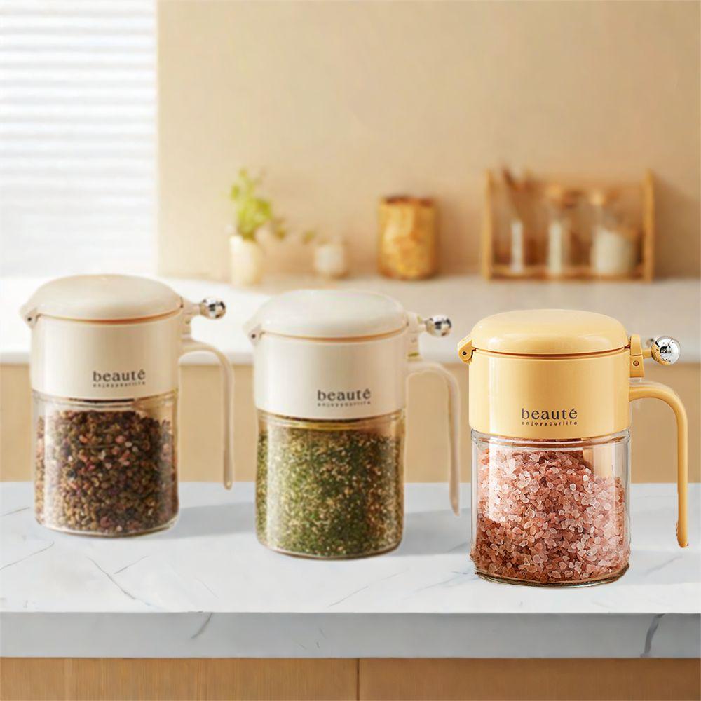 Large Capacity Glass Seasoning Jar Push Type Sugar and Salt Container for Home білий
Large Capacity Glass Seasoning Jar Push Type Sugar and Salt Container for Home білий