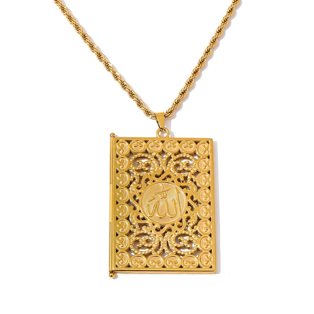 Yhpup 75+5cm Middle East Family Jewelry Stainless Steel Big Pendant Picture Frame Rectangle Necklace 18K PVD Plated Waterproof
Yhpup 75+5cm Middle East Family Jewelry Stainless Steel Big Pendant Picture Frame Rectangle Necklace 18K PVD Plated Waterproof
