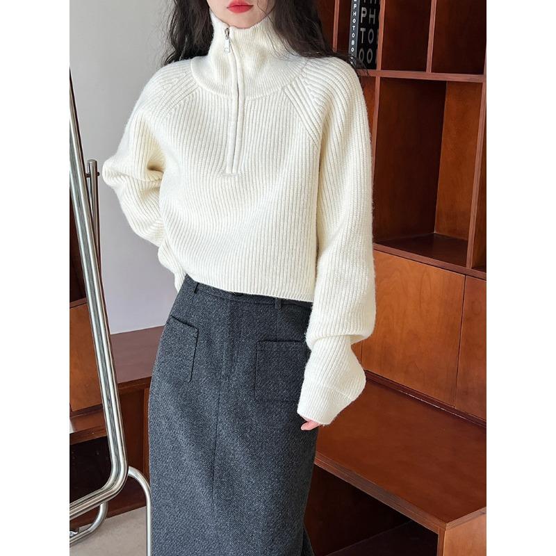 Свитер-пуловер женский осень-зима Корея новый молния подкладка свободный короткий стиль популярный премиум свитер женский топ белый
Свитер-пуловер женский осень-зима Корея новый молния подкладка свободный короткий стиль популярный премиум свитер женский топ белый