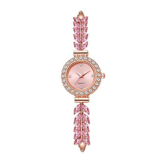 Жіночий годинник з камінням у формі листя, круглий циферблат, жіночий, повсякденний, офіційний, кварцовий, браслет, наручний годинник, модний ювелірний аксесуар рожевий
Жіночий годинник з камінням у формі листя, круглий циферблат, жіночий, повсякденний, офіційний, кварцовий, браслет, наручний годинник, модний ювелірний аксесуар рожевий