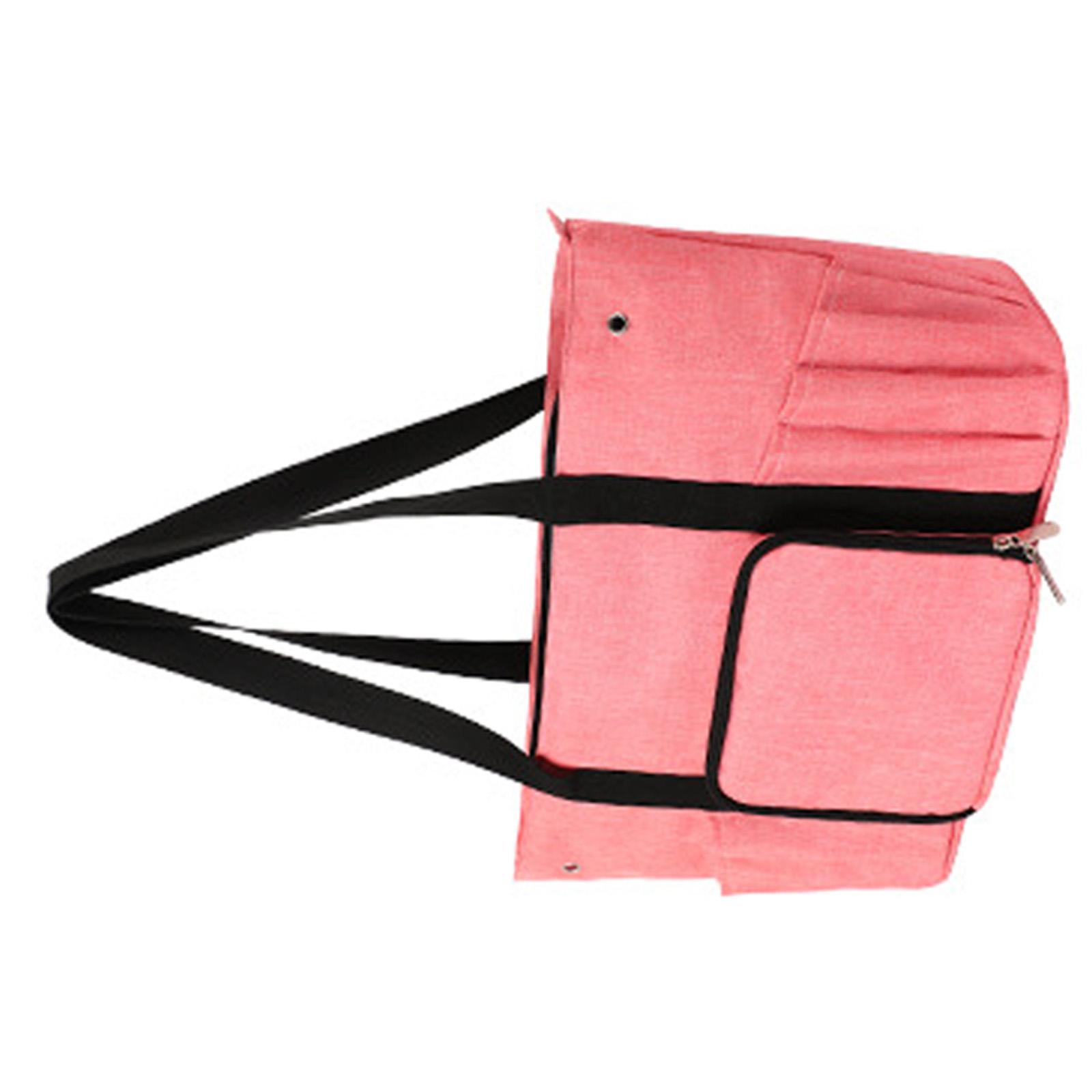 Сумка для вязания Сумка для вязания крючком Органайзеры для хранения пряжи Держатель для пряжи Аксессуары для вязания крючком для вязальных спиц и крючков розовый