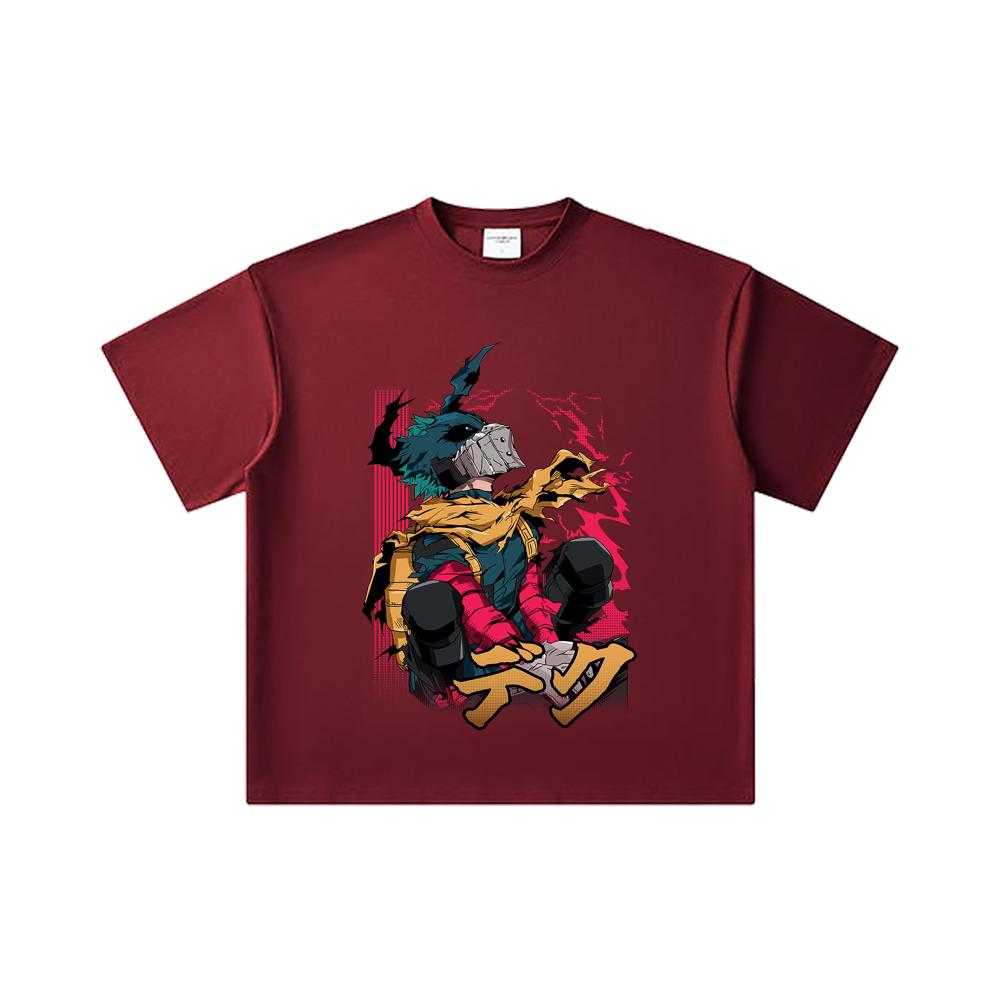 260 GSM Double Yarn 32 Count 100% Cotton My Hero Academia V16 Deku Print Unisex Heavy Cotton T Shirt 2XL вина червоного кольору
260 GSM Double Yarn 32 Count 100% Cotton My Hero Academia V16 Deku Print Unisex Heavy Cotton T Shirt 2XL вина червоного кольору