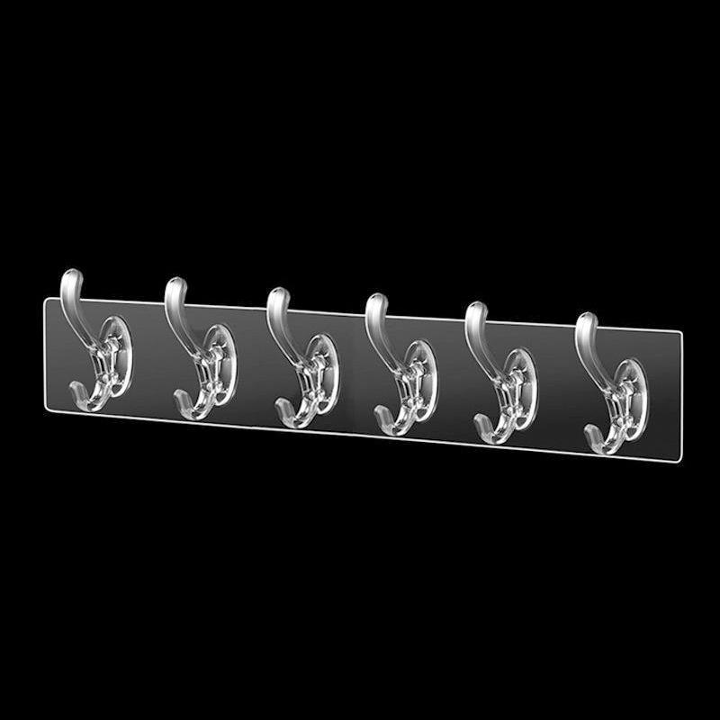 Six-Row Heavy-Duty Adhesive Wall-Mount Hook - No Nails Needed for Kitchen, Dorm, or Closet.
Six-Row Heavy-Duty Adhesive Wall-Mount Hook - No Nails Needed for Kitchen, Dorm, or Closet.