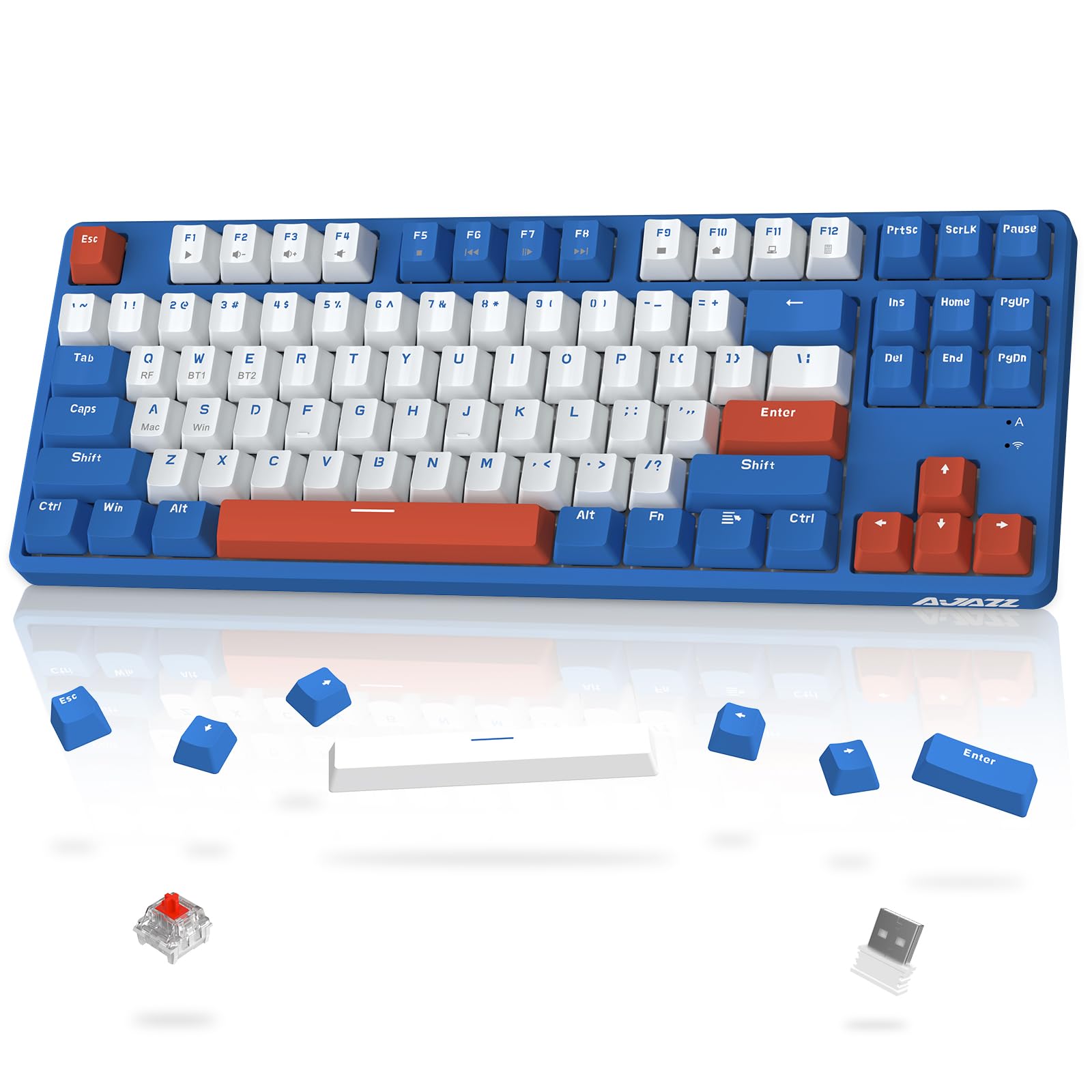 x ATTACK SHARK AK871 Gaming Keyboard Wireless Wireless Mechanical Keyboard Hot Plug Design Keyboard 3 Color ABS Keycaps Small Red Axis Tenkeyless
x ATTACK SHARK AK871 Gaming Keyboard Wireless Wireless Mechanical Keyboard Hot Plug Design Keyboard 3 Color ABS Keycaps Small Red Axis Tenkeyless