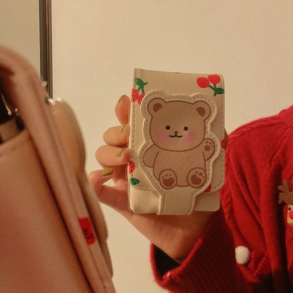 with Mirror Lipstick Bag Pu Leather Makeup Bag Cute Lipstick Storage Bag Travel bear
with Mirror Lipstick Bag Pu Leather Makeup Bag Cute Lipstick Storage Bag Travel bear