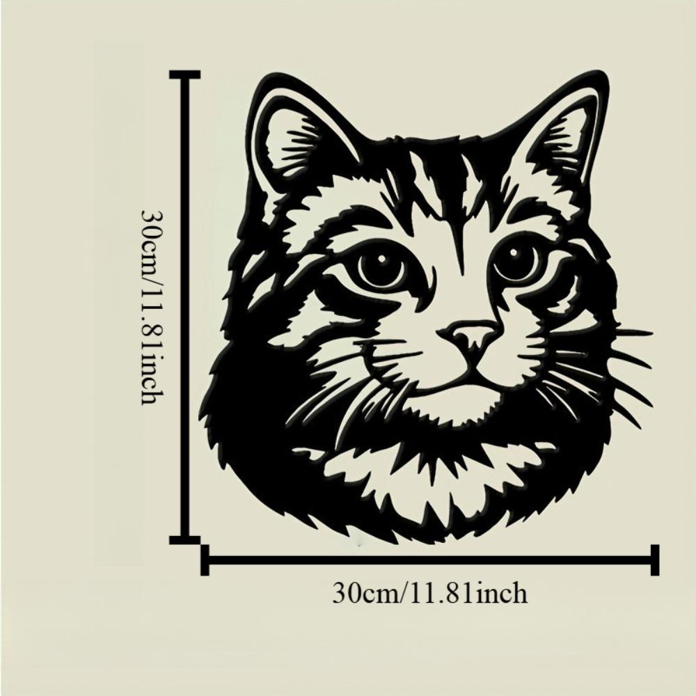 Black Cat Metal Wall Art, Iron Feline Head Portrait, Hand-Like Paws Tabby Ears, Outdoor Farmhouse Coffee Shop Decor, Easy Mounting Gift for Cat Lovers 12in
Black Cat Metal Wall Art, Iron Feline Head Portrait, Hand-Like Paws Tabby Ears, Outdoor Farmhouse Coffee Shop Decor, Easy Mounting Gift for Cat Lovers 12in
