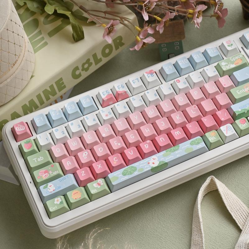 Spring Outing Duck Pink-Green PBT Five-Sided Thermal Sublimation Keycaps
Spring Outing Duck Pink-Green PBT Five-Sided Thermal Sublimation Keycaps