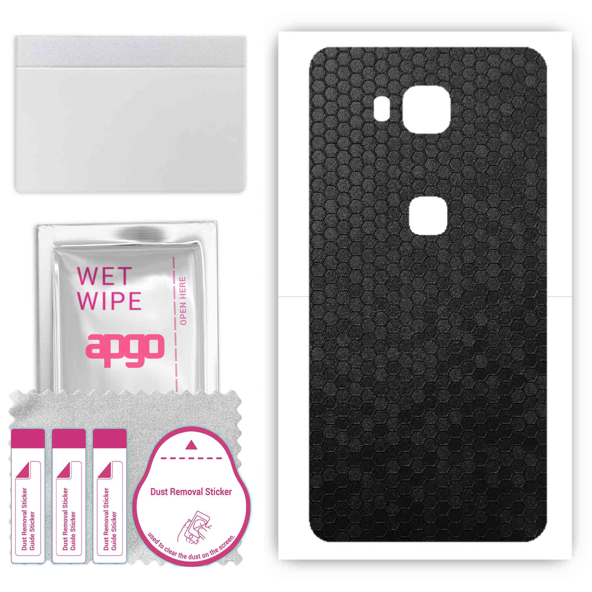 apgo Protective Skin Sticker for the back compatible with Honor X5, Wrap Film, Foil, Vinyl - Pattern Black Honeycomb
apgo Protective Skin Sticker for the back compatible with Honor X5, Wrap Film, Foil, Vinyl - Pattern Black Honeycomb