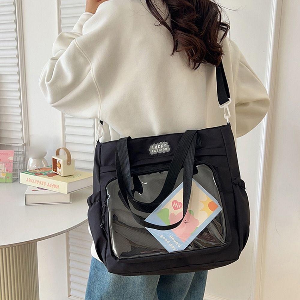 Nylon Itabag Large Capacity Canvas Shoulder Bag Portable Transparent Pocket Handbag Men бежевий
Nylon Itabag Large Capacity Canvas Shoulder Bag Portable Transparent Pocket Handbag Men бежевий