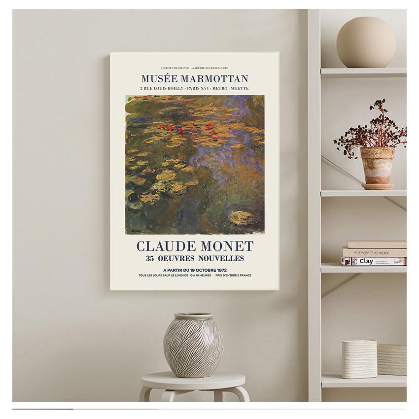 Абстрактная живопись, винтажная Настенная картина, гостиная, домашний декор, Клод Моне, выставочный плакат, музей французского искусства, печать на холсте
Абстрактная живопись, винтажная Настенная картина, гостиная, домашний декор, Клод Моне, выставочный плакат, музей французского искусства, печать на холсте