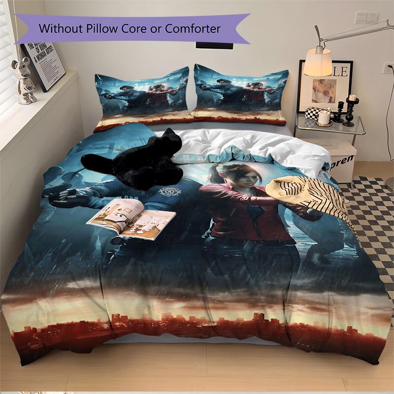 3pcs Resident Evil Cover Set, 1 Cover + 2 Pillowcases (No Insert), Bedding for All Seasons, Bedding,Bedroom Decor yy250922046 135x200cm
3pcs Resident Evil Cover Set, 1 Cover + 2 Pillowcases (No Insert), Bedding for All Seasons, Bedding,Bedroom Decor yy250922046 135x200cm