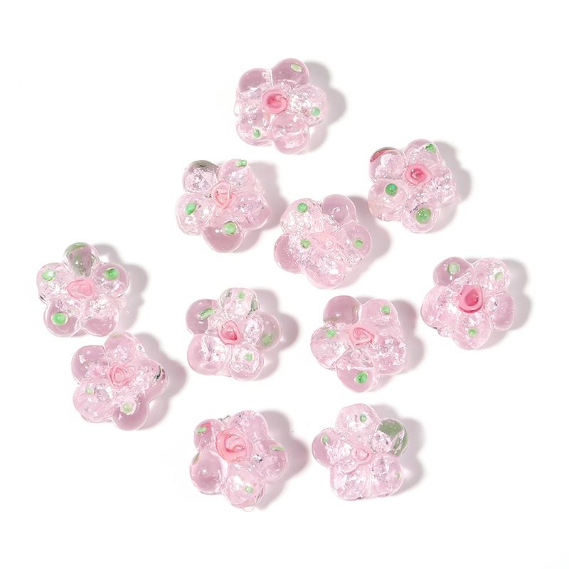 10pcs/lot Translucent Flower Shape Murano Foil Lampwork Beads For Jewelry Making Loose Spacer Beads DIY Bracelet Necklace рожевий
10pcs/lot Translucent Flower Shape Murano Foil Lampwork Beads For Jewelry Making Loose Spacer Beads DIY Bracelet Necklace рожевий