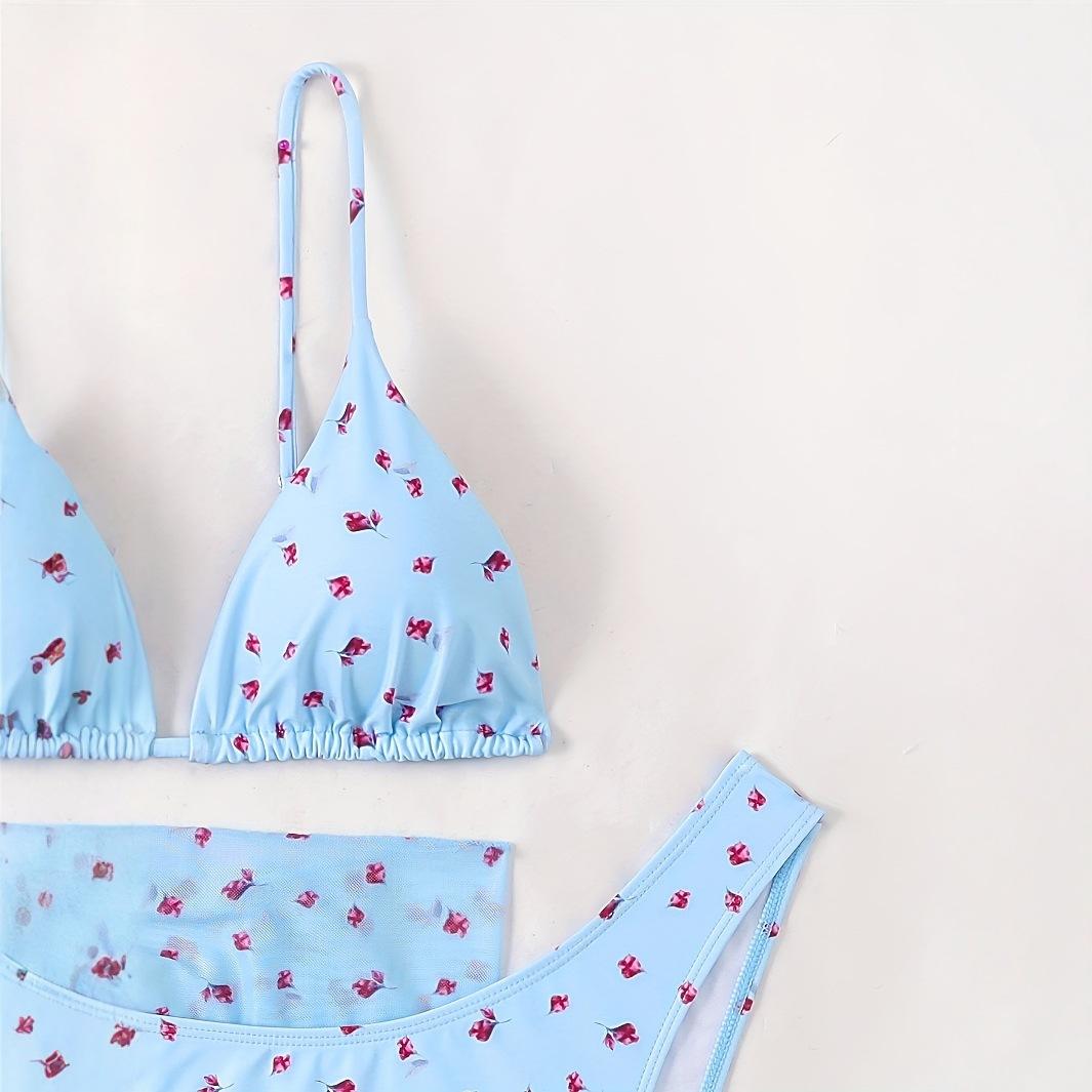 Sexy piece swimsuit floral bikini strap skirt swimsuit women, candy print XL 
Sexy piece swimsuit floral bikini strap skirt swimsuit women, candy print XL