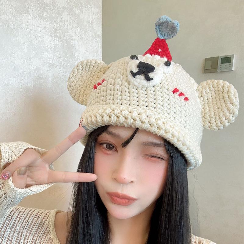 Women s woven sweet warm pullover student couple ear protection cold wool hat M(56-58cm)
Women s woven sweet warm pullover student couple ear protection cold wool hat M(56-58cm)