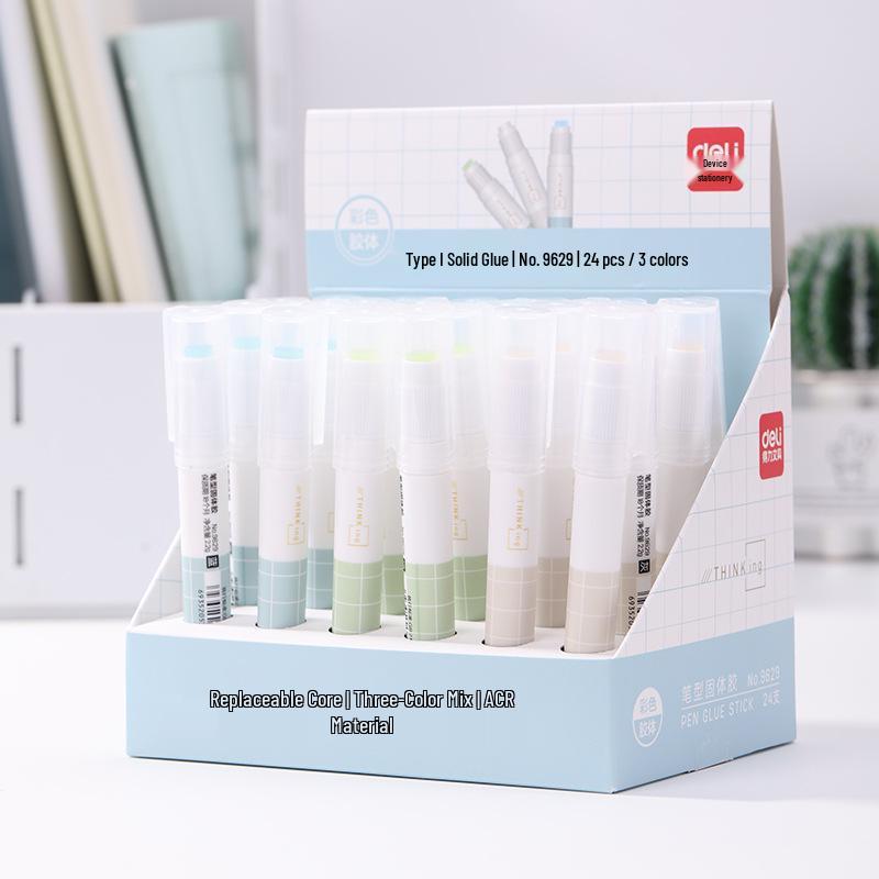 Deli 9629 Pen-Shaped Refillable Solid Glue Stick for Students and Office Use 3 color mix
Deli 9629 Pen-Shaped Refillable Solid Glue Stick for Students and Office Use 3 color mix