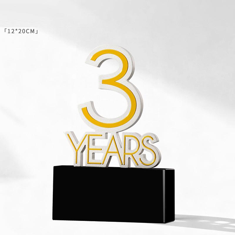 Customized Metal Digital Year Anniversary Crystal Trophy, Company Annual Meeting Awards, Carving Anniversary Commemorations, 1Pc
Customized Metal Digital Year Anniversary Crystal Trophy, Company Annual Meeting Awards, Carving Anniversary Commemorations, 1Pc