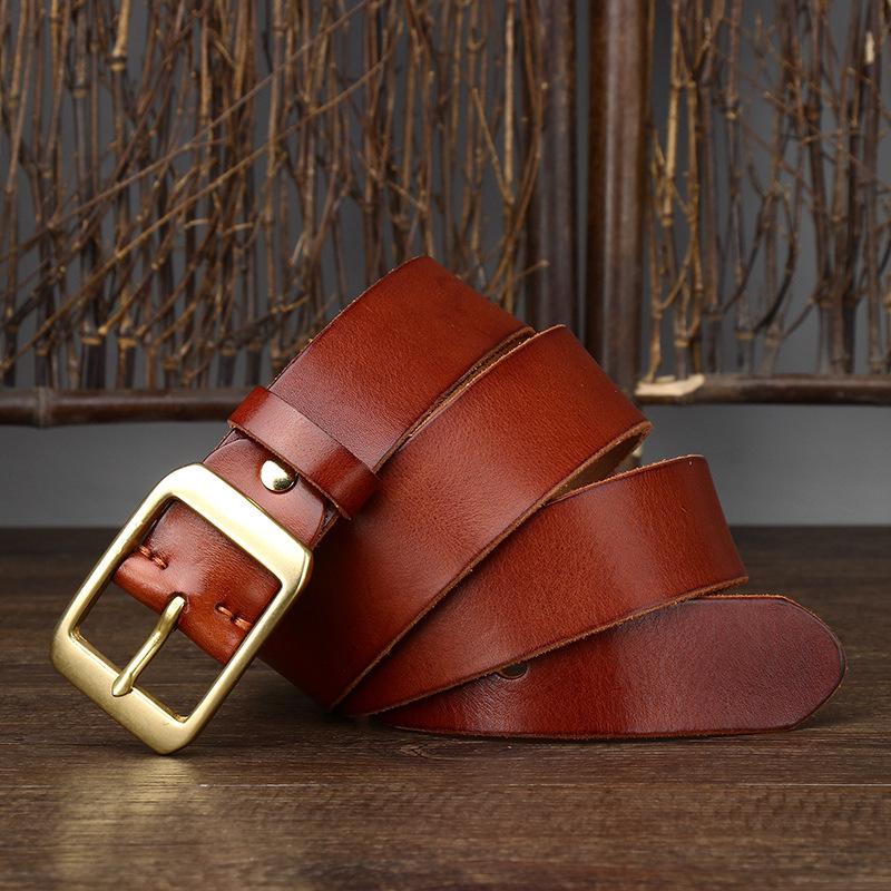 Ремень с пряжкой-штырьком из итальянской винтажной кожи коровьей лицевой выделки шириной 3,8 см - Мужской повседневный пояс из натуральной кожи 120cm
Ремень с пряжкой-штырьком из итальянской винтажной кожи коровьей лицевой выделки шириной 3,8 см - Мужской повседневный пояс из натуральной кожи 120cm