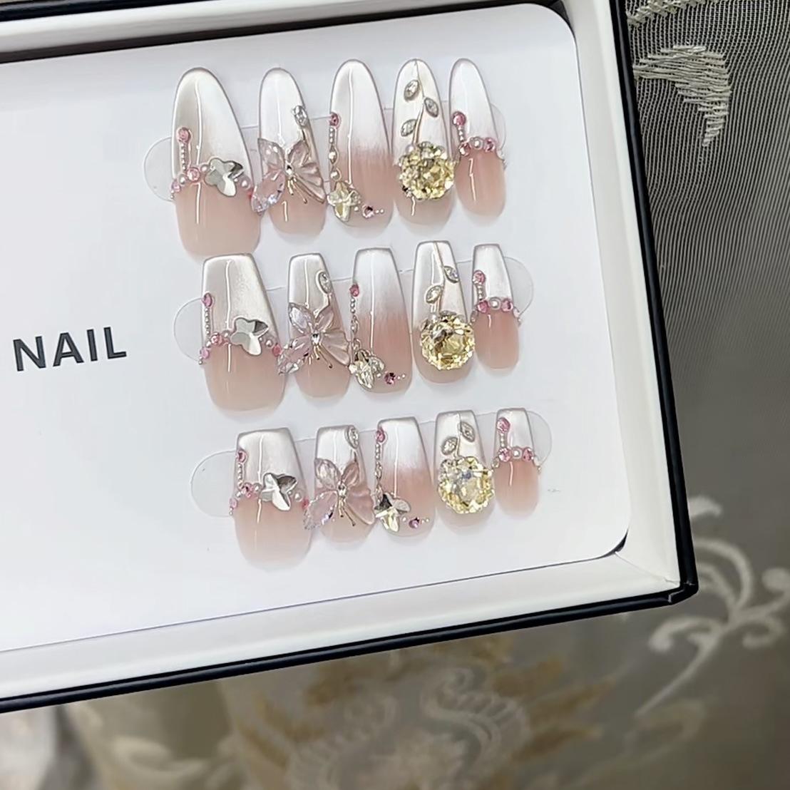 Pure Hand-made Phototherapy Wear Nail Tablets Rose Garden Wear Nail Finished Product Reusable Nail Art Extra Small xs
Pure Hand-made Phototherapy Wear Nail Tablets Rose Garden Wear Nail Finished Product Reusable Nail Art Extra Small xs