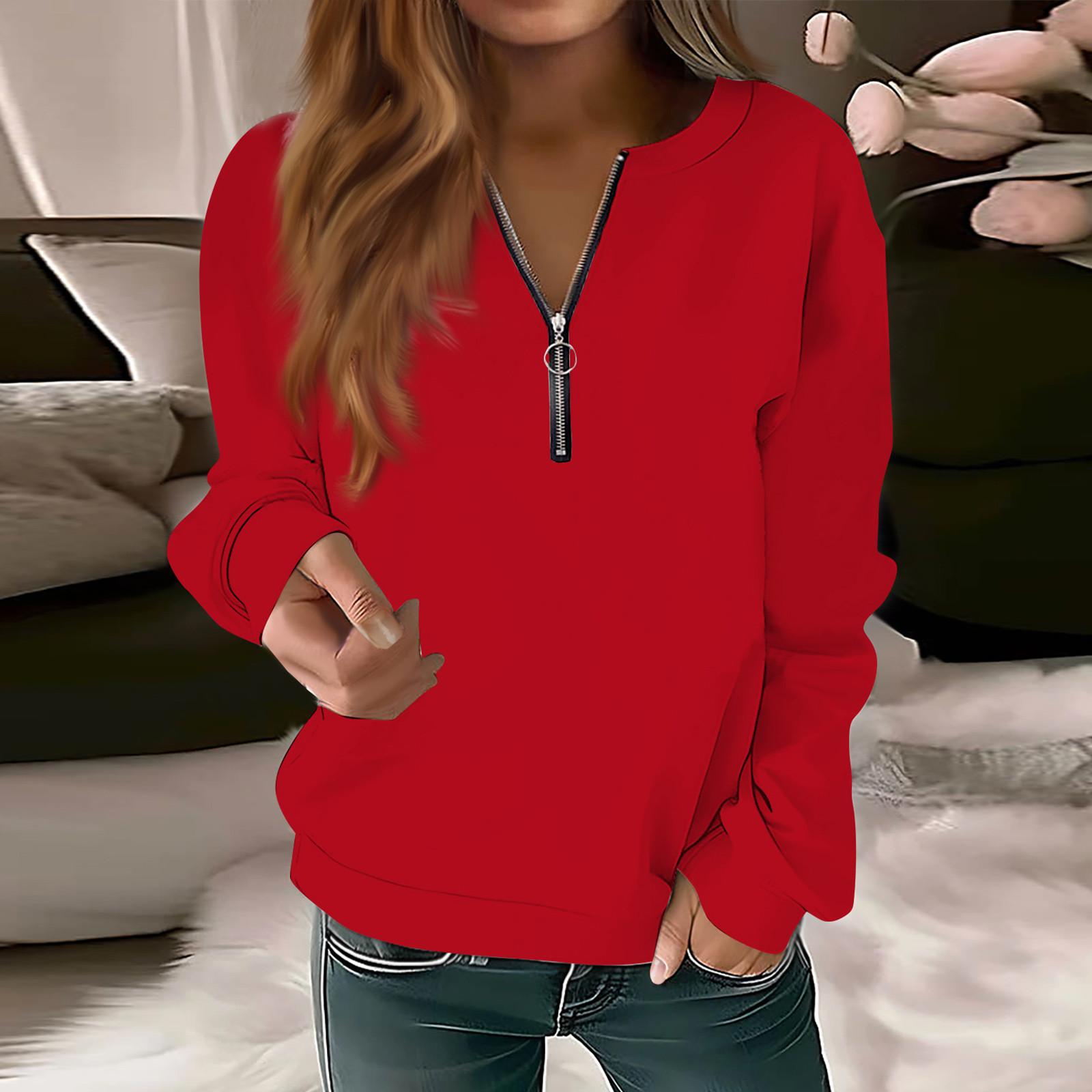 Женская футболка с длинным рукавом, модная, на молнии, облегающая, повседневная, однотонная, с верхом, футболка, пуловер, летний, осенний, с большим воротником, с боковыми пуговицами, длинный рукав S красный
Женская футболка с длинным рукавом, модная, на молнии, облегающая, повседневная, однотонная, с верхом, футболка, пуловер, летний, осенний, с большим воротником, с боковыми пуговицами, длинный рукав S красный