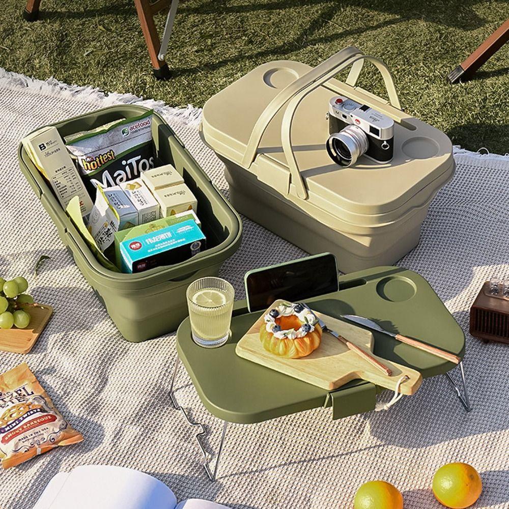 Camping Table Picnic Basket Waterproof Outdoor Organizer Portable Sundries Basket Dining зелений
Camping Table Picnic Basket Waterproof Outdoor Organizer Portable Sundries Basket Dining зелений