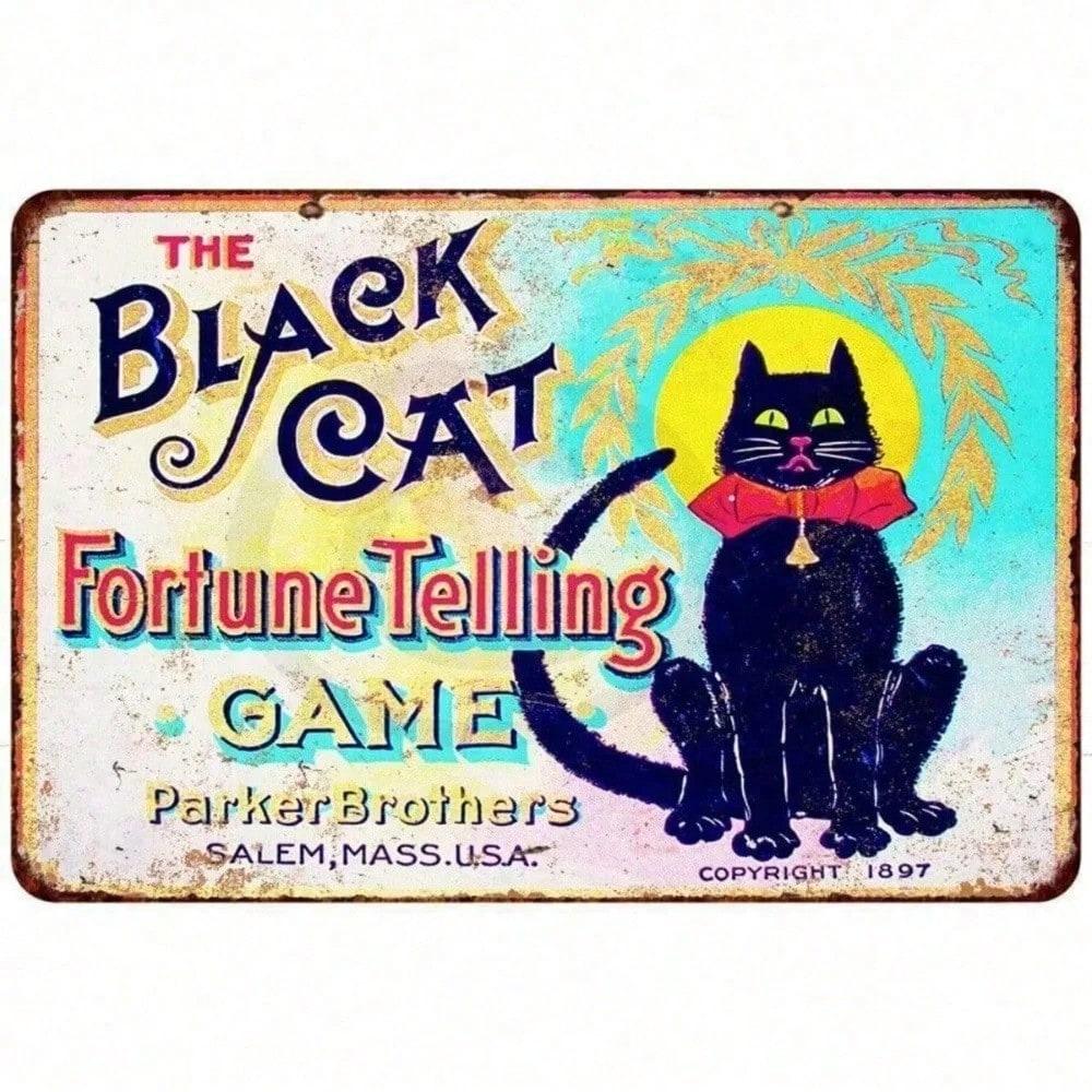 Retro Black Cat Fortune Teller Metal Tin Sign Wall Art Decor Home Bar Cafe Antique Halloween Gift різнокольоровий
Retro Black Cat Fortune Teller Metal Tin Sign Wall Art Decor Home Bar Cafe Antique Halloween Gift різнокольоровий