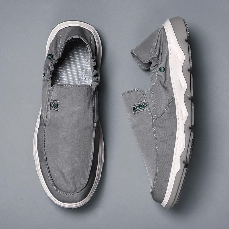 Old Beijing cloth shoes men s four-season ice silk cloth thin breathable casual single shoes soft sole one pedal driving men s shoes 44 сірий колір
Old Beijing cloth shoes men s four-season ice silk cloth thin breathable casual single shoes soft sole one pedal driving men s shoes 44 сірий колір