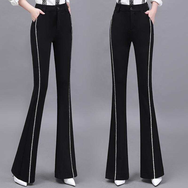 Women s High-Waist Flared Pants - Slim, Casual, Large Size, Long Drape, Elastic, Spring/Summer 2022 Medium чорний
Women s High-Waist Flared Pants - Slim, Casual, Large Size, Long Drape, Elastic, Spring/Summer 2022 Medium чорний