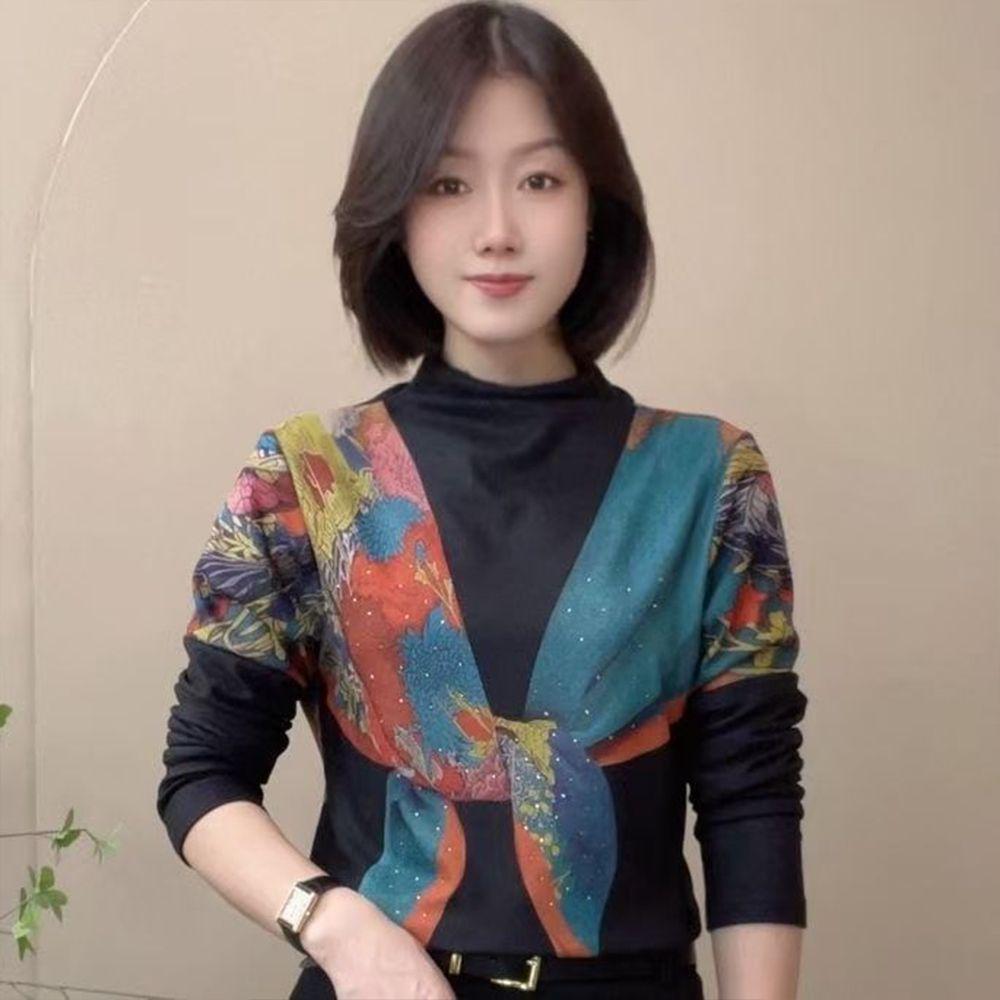 Elegant Printed Two-Piece Long-Sleeve Tummy-Covering Top for Middle-Aged and Elderly Mothers M синій
Elegant Printed Two-Piece Long-Sleeve Tummy-Covering Top for Middle-Aged and Elderly Mothers M синій