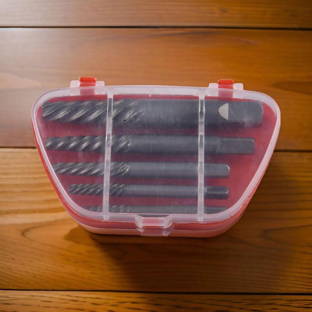 Compact Screw Extractor Kit Multifunctional Broken Bolt Remover Washing Basin Corner 5pcs/box
Compact Screw Extractor Kit Multifunctional Broken Bolt Remover Washing Basin Corner 5pcs/box