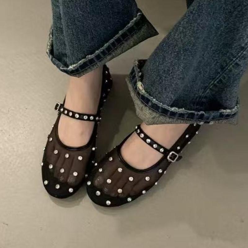 Мода 2025 Сетчатые балетки с блестящими кристаллами Женские туфли с круглым носком Прозрачные дышащие туфли Элегантные женские летние туфли с ремешком и пряжкой 35 чёрный
Мода 2025 Сетчатые балетки с блестящими кристаллами Женские туфли с круглым носком Прозрачные дышащие туфли Элегантные женские летние туфли с ремешком и пряжкой 35 чёрный