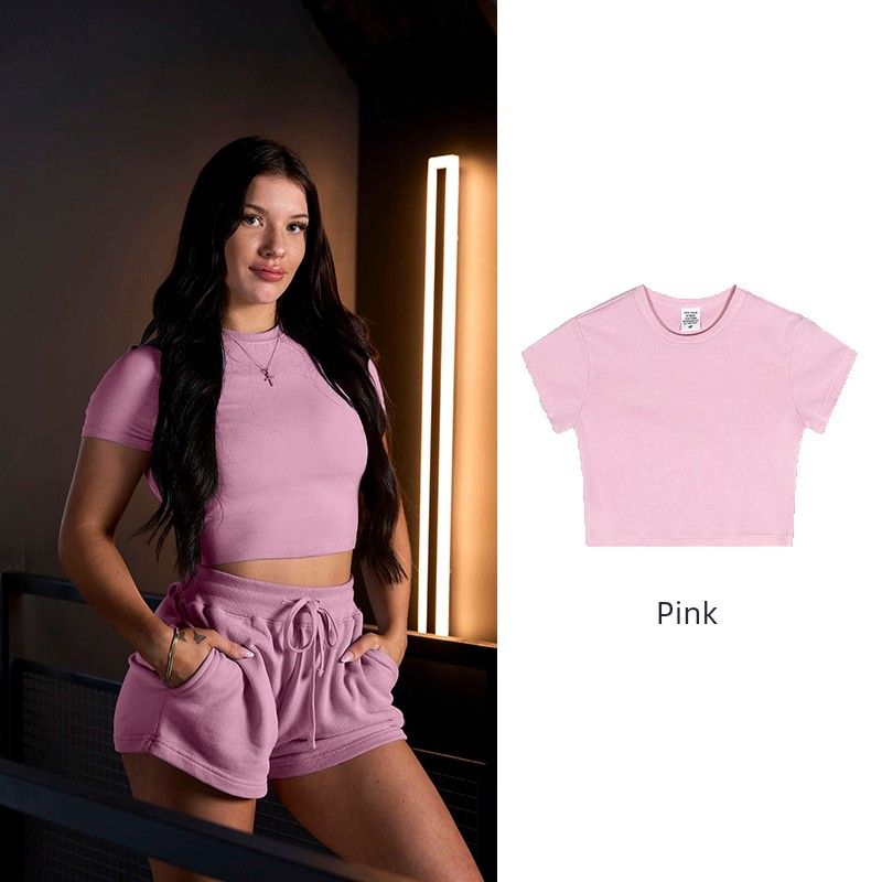 Irongirl Fitness Short Sleeve Women s Summer Short Sexy Silm Sports Tops Slim Looking Shoulder Sexy Yoga T-shirt Pink XL
Irongirl Fitness Short Sleeve Women s Summer Short Sexy Silm Sports Tops Slim Looking Shoulder Sexy Yoga T-shirt Pink XL