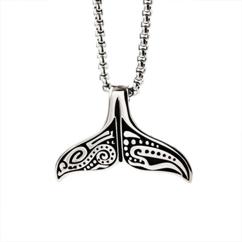 Lovely Stainless Steel Whale Tail Pendant Chain Necklace for Men or Women Punk Rock Biker Rider Jewelry Best Gift for Christmas 60CM
Lovely Stainless Steel Whale Tail Pendant Chain Necklace for Men or Women Punk Rock Biker Rider Jewelry Best Gift for Christmas 60CM