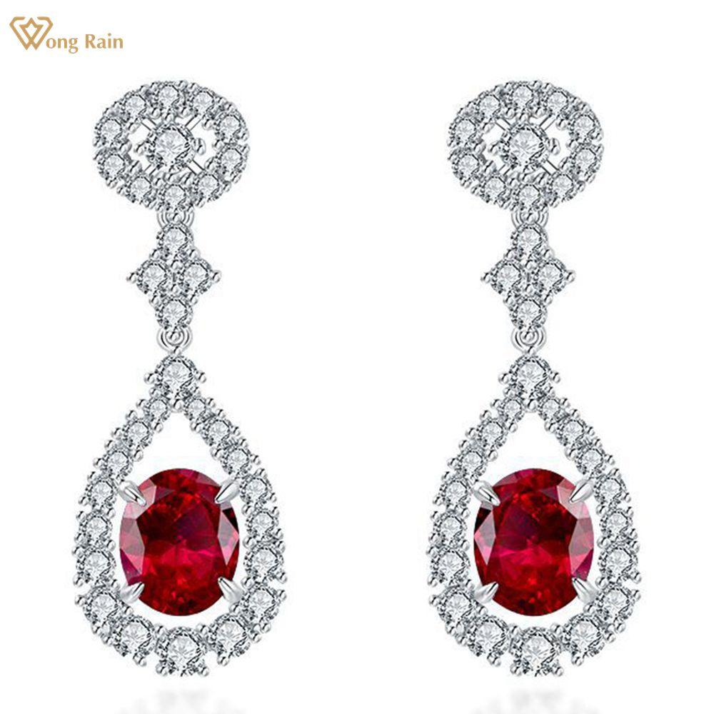 Wong Rain Luxury 100% 925 стерлингового серебра овальной огранки AAAAA Цирконы Драгоценный камень Груша Капля Болтающиеся Серьги Шпильки Тонкие ювелирные изделия красный
Wong Rain Luxury 100% 925 стерлингового серебра овальной огранки AAAAA Цирконы Драгоценный камень Груша Капля Болтающиеся Серьги Шпильки Тонкие ювелирные изделия красный