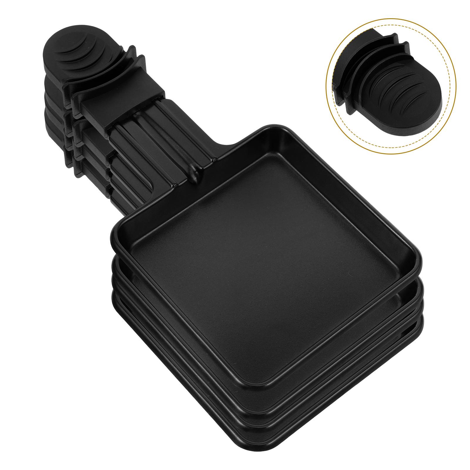 4 шт. электрическая духовка гриль сковорода для жарки хлеба сковорода плавильная печь для сыра портативная черная пластиковая чёрный