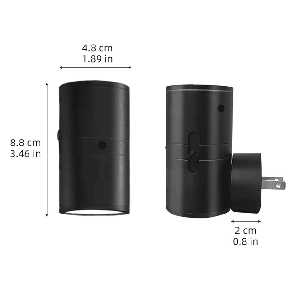 Светодиодные ночники, вставляемые в розетку, ночник с 3 режимами освещения, от заката до рассвета, диммируемый ночник для коридора, ванной комнаты 3 Color&US чёрный
Светодиодные ночники, вставляемые в розетку, ночник с 3 режимами освещения, от заката до рассвета, диммируемый ночник для коридора, ванной комнаты 3 Color&US чёрный