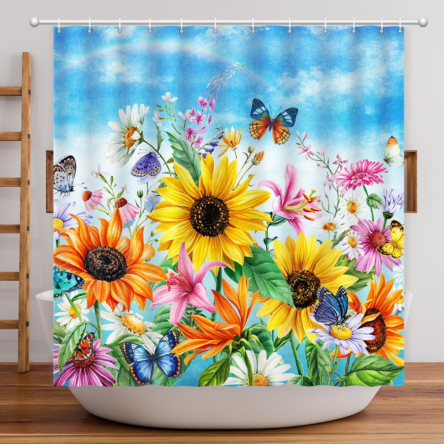 Blue Sea World Shower Curtain, Beach Turtle Octopus Seahorse Summer Shower Curtain Washable Home Office Decoration W60H190(CM)-1 Pcs
Blue Sea World Shower Curtain, Beach Turtle Octopus Seahorse Summer Shower Curtain Washable Home Office Decoration W60H190(CM)-1 Pcs