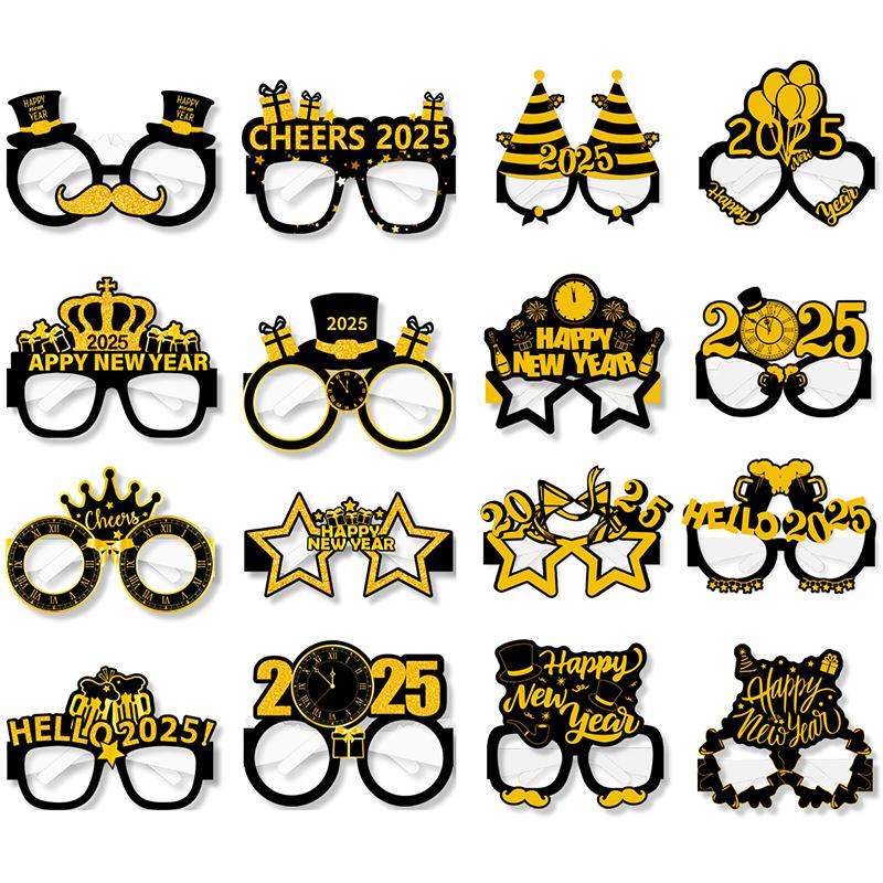 8pcs Happy New Year Paper Glasses 2025 Eyeglasses Frame Photo Booth Props New Year s Eve Party Decoration Christmas Supplies
8pcs Happy New Year Paper Glasses 2025 Eyeglasses Frame Photo Booth Props New Year s Eve Party Decoration Christmas Supplies